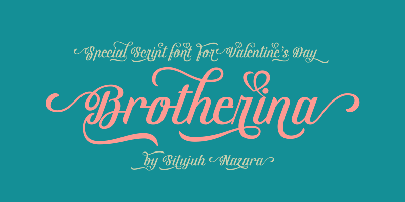 Brotherina Font Poster 1