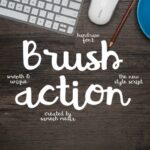 Brush Action Font Poster 1