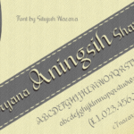 Bryana Aningsih Shara Font Poster 1