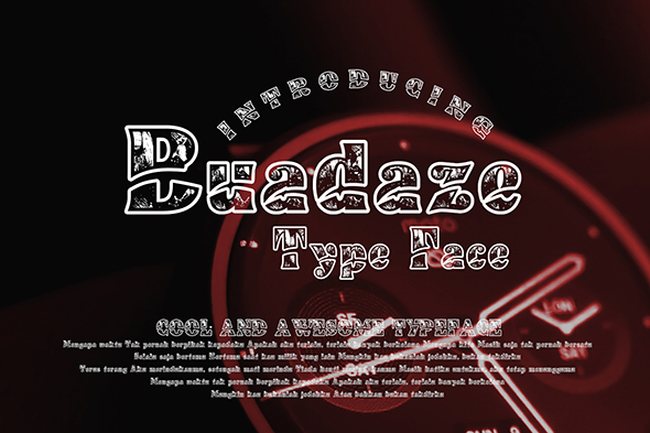 Buadaze Font Poster 1