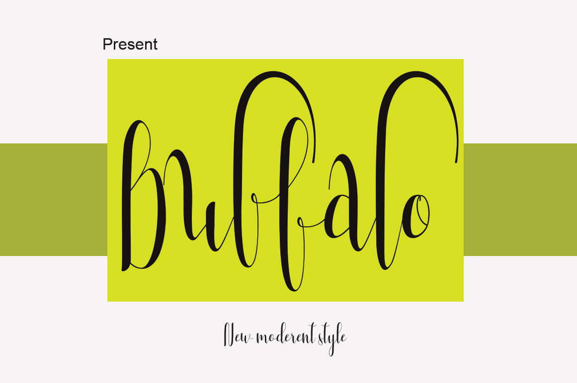 Buffalo Font Poster 1