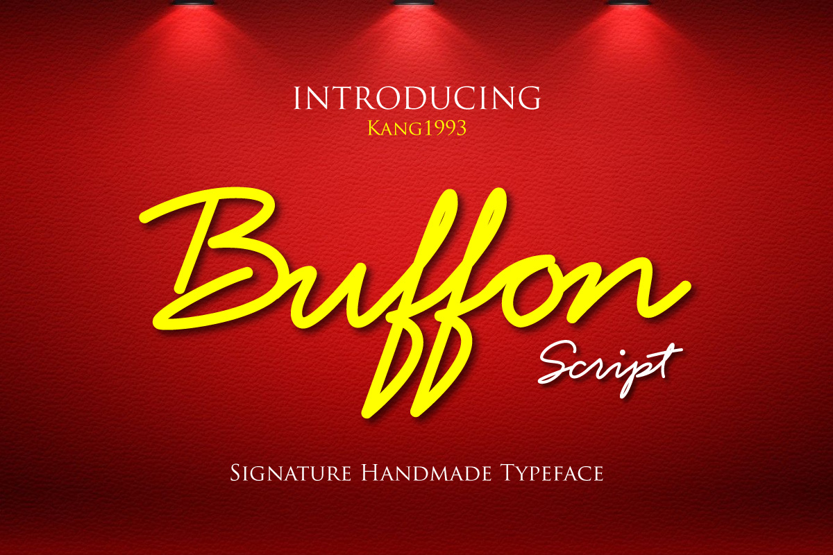 Buffon Font Poster 1