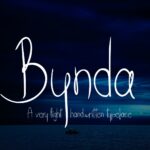 Bynda Font Poster 1