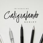 Caligrafando Script Font Poster 1