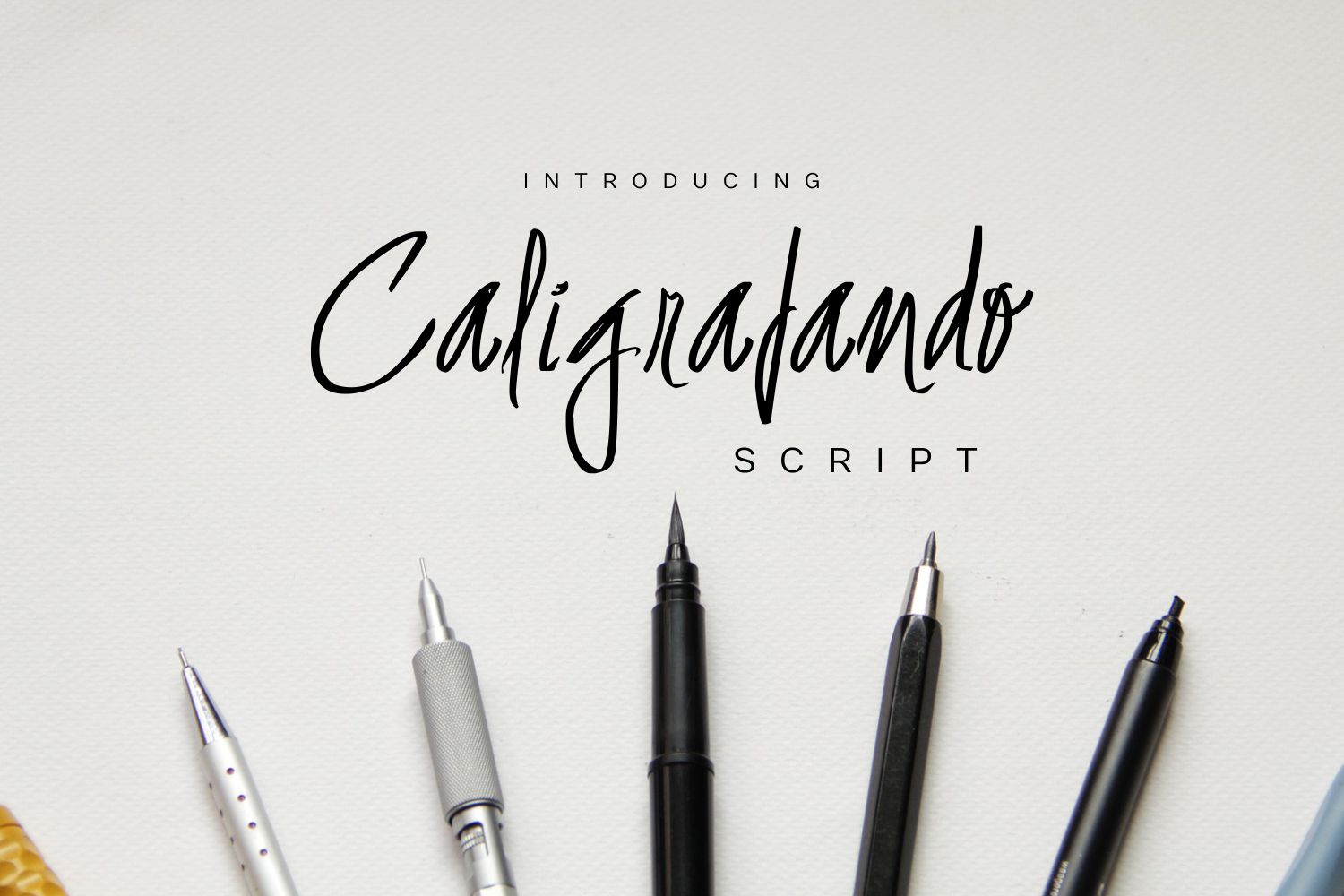 Caligrafando Script Font Poster 1