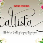 Callista Font Poster 1