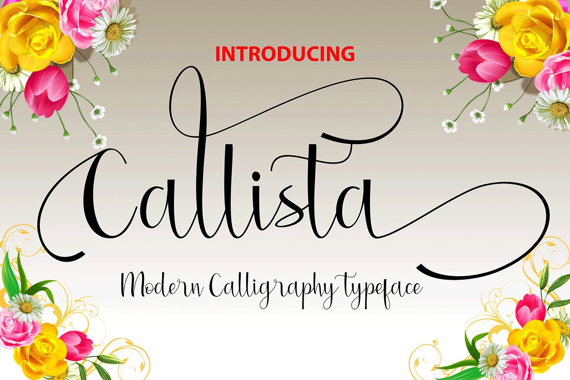 Callista Font Poster 1