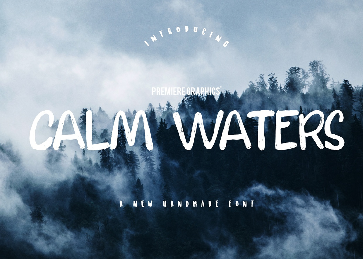 Calm Waters Font Poster 1