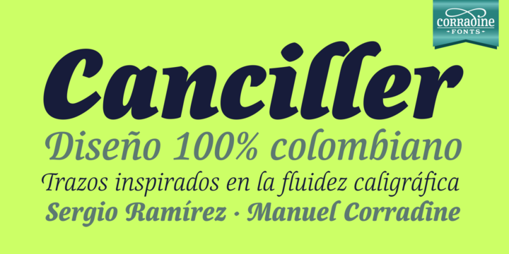 Canciller Family Font Poster 1