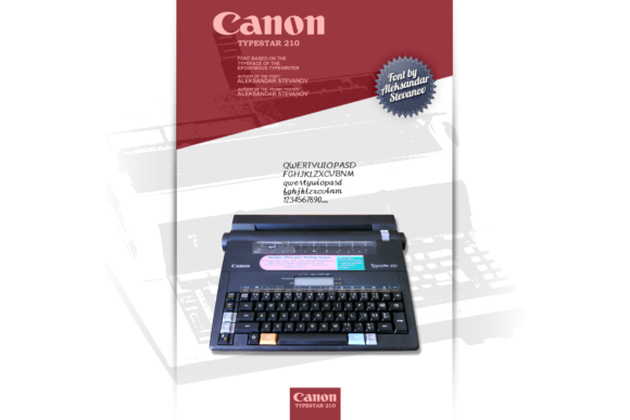 Canon TypeStar 210 Font