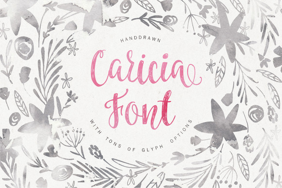 Caricia Font Poster 1