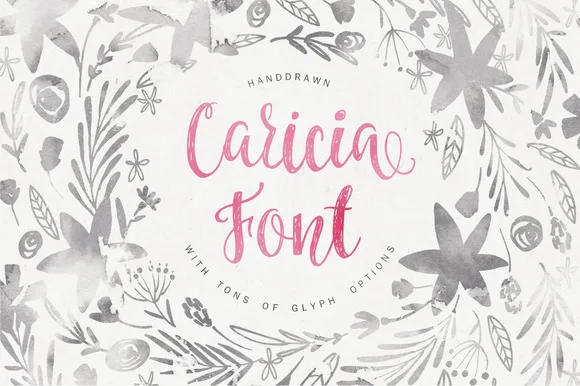 Caricia Font Caricia Font Poster 1