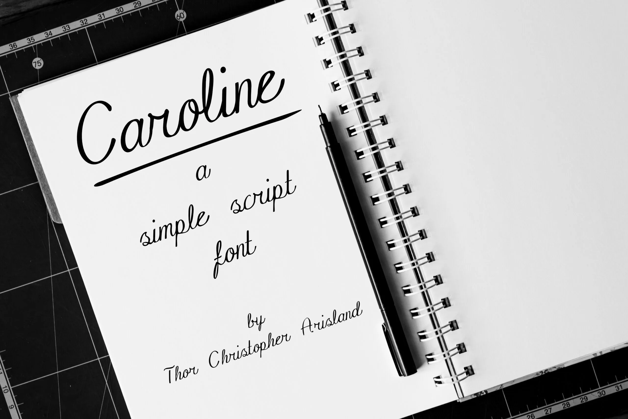 Caroline Font Caroline Font Poster 1