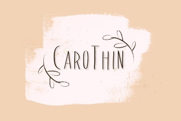 CaroThin Font