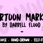 Cartoon Marker Font Poster 1