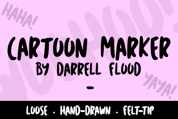 Cartoon Marker Font Poster 1