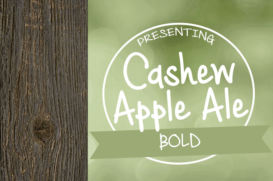 Cashew Apple Ale Bold Font Poster 1