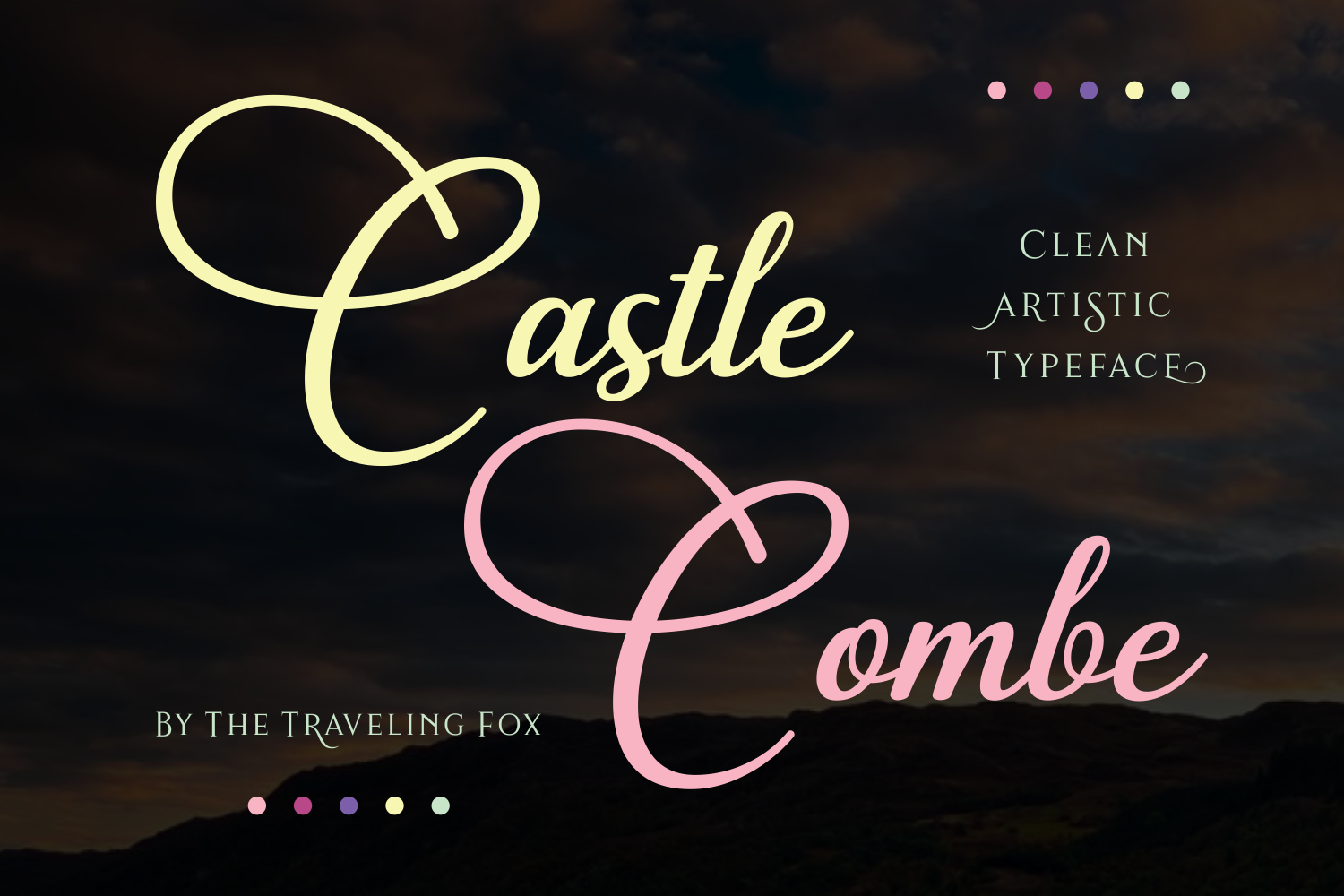 Castle Combe Font Poster 1