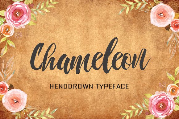 Chameleon Font Poster 1