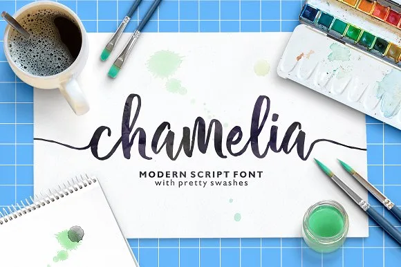 Chamelia Font Chamelia Font Poster 1