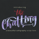 Chatting Font Poster 1