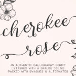 Cherokee Rose Font Poster 1