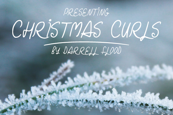 Christmas Curls Font Poster 1
