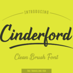 Cinderford Font Poster 1