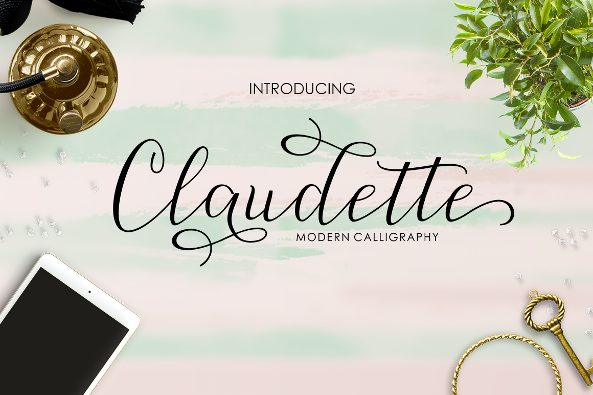 Claudette Font Poster 1