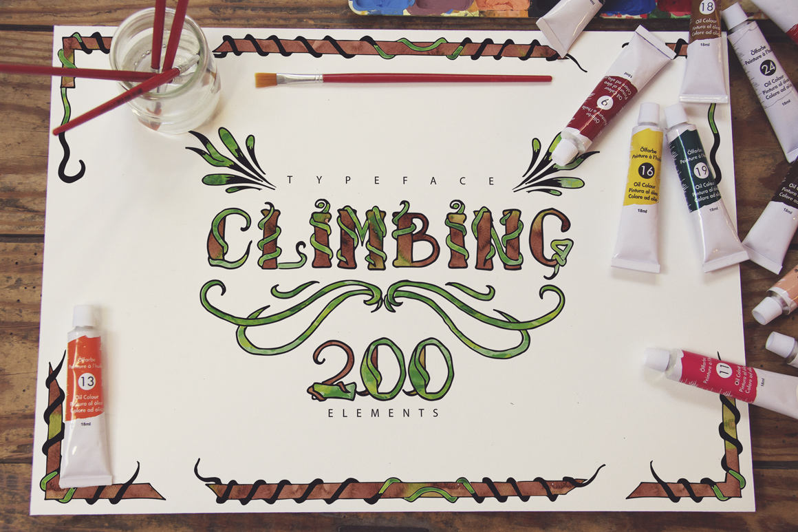 Climbing Font Poster 1