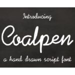 Coalpen Font Poster 1
