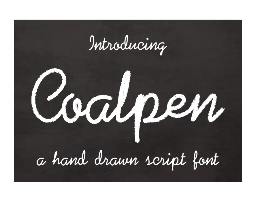 Coalpen Font Poster 1