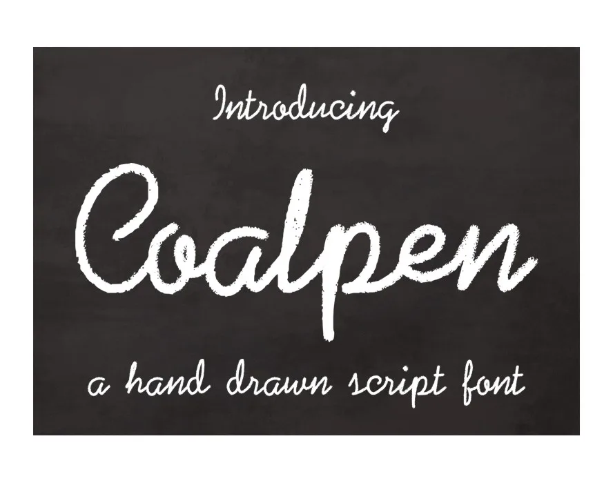 Coalpen Font Coalpen Font Poster 1