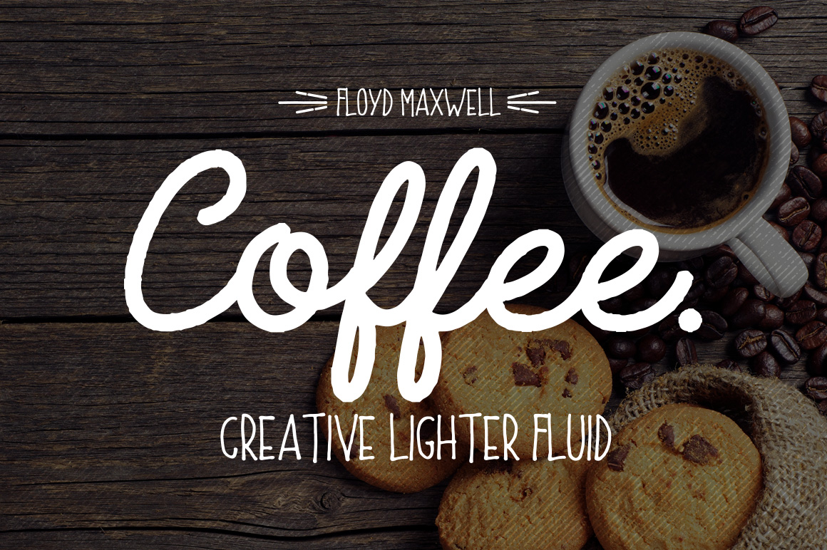 Coffee Font + Extras Font Poster 1