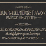 Coffee Font + Extras Font Poster 2