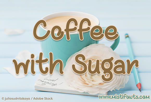 Coffee with Sugar Font Poster 1