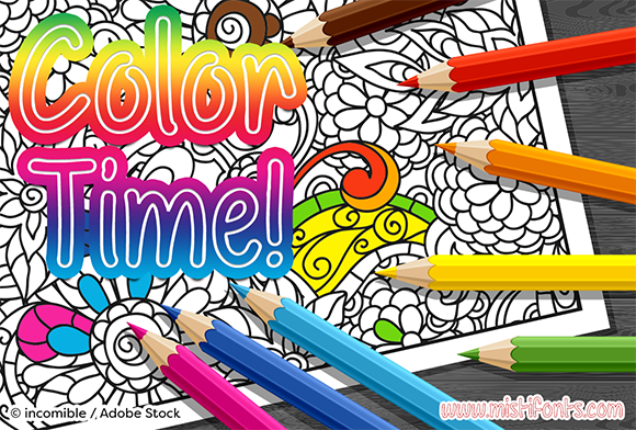 Color Time Font Poster 1