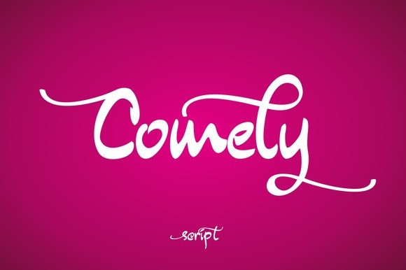 Comely Font Poster 1