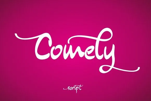 Comely Font Comely Font Poster 1