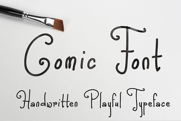 Comic Font Poster 1