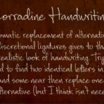 Corradine Handwriting Family Font Poster 1