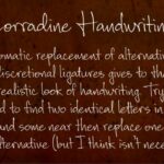 Corradine Handwriting Family Font Poster 1