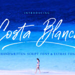 Costa Blanca Font Poster 1