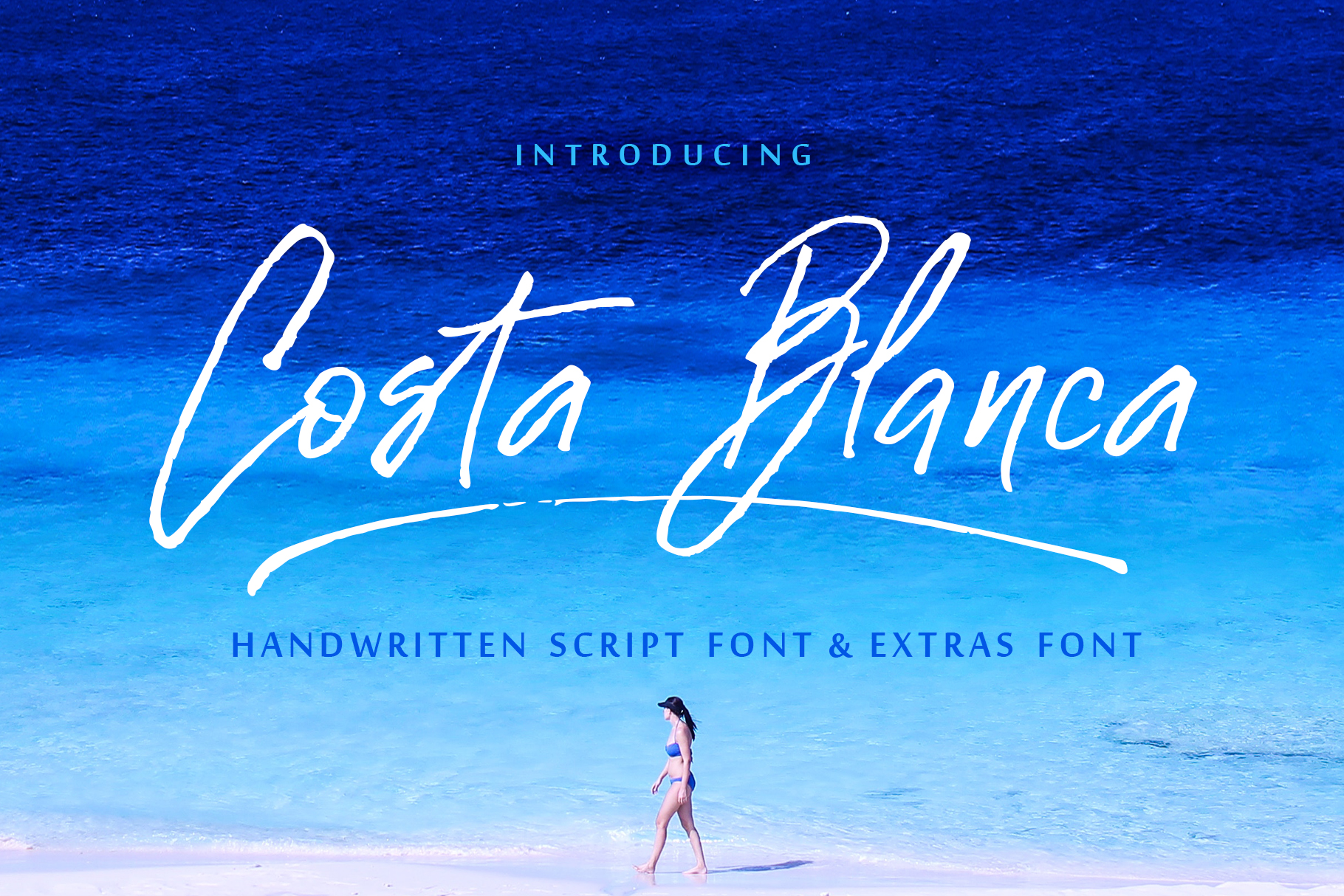 Costa Blanca Font Poster 1