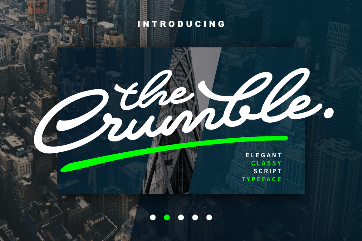 Crumble Font Poster 1