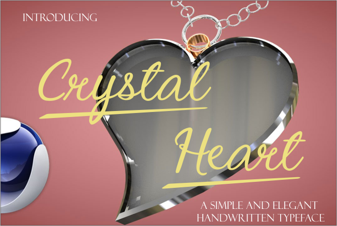 Crystal Heart Font