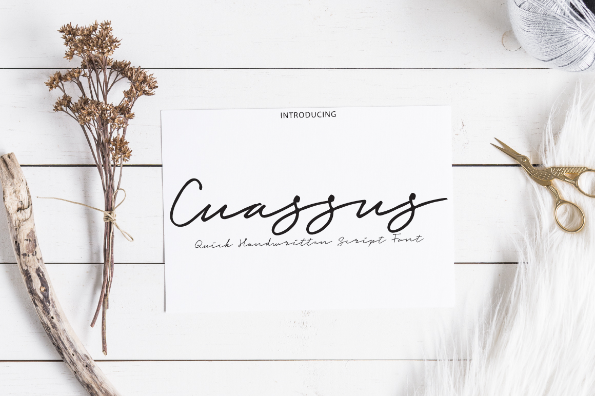 Cuassus Font Poster 1