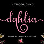 Dahlia Script Font Poster 1