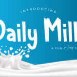 Daily Milk Font Poster 1