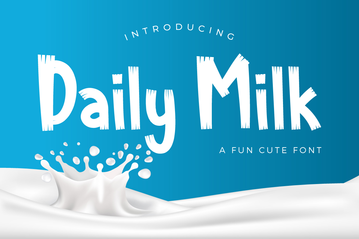 Daily Milk Font Poster 1